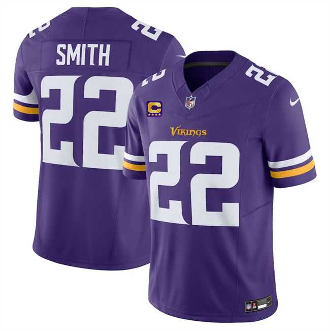 Men & Women & Youth Minnesota Vikings #22 Harrison Smith Purple 2024 F.U.S.E. With 4-Star C Patch Vapor Untouchable Limited Stitched Jersey